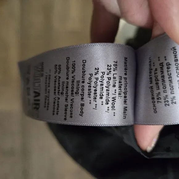 Zadig & Voltaire Mulan Double Breasted Grey Coat Size S New - Picture 14 of 16